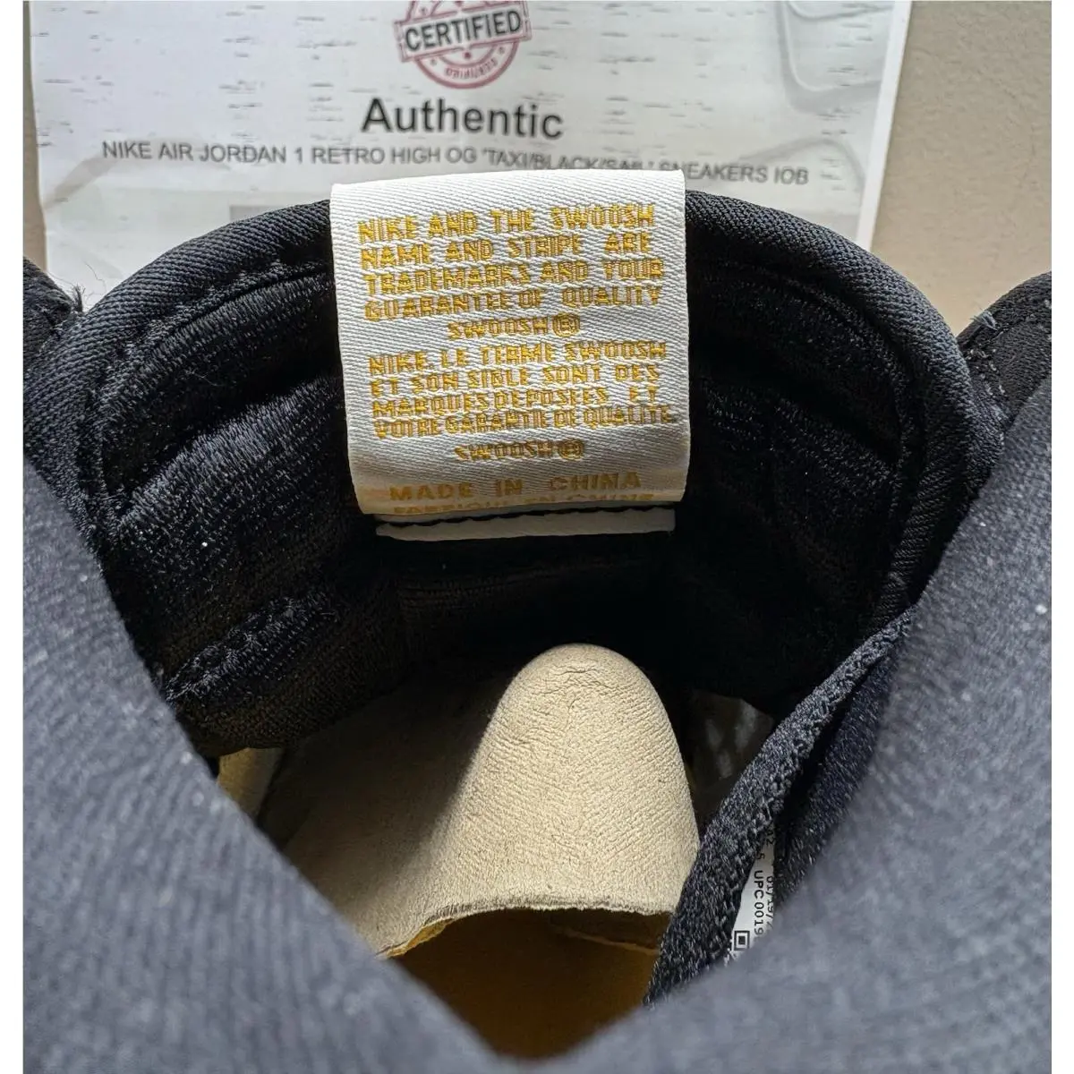 Nike shoes - Air Jordan 1 - Air - 555088-711 - Yellow 8