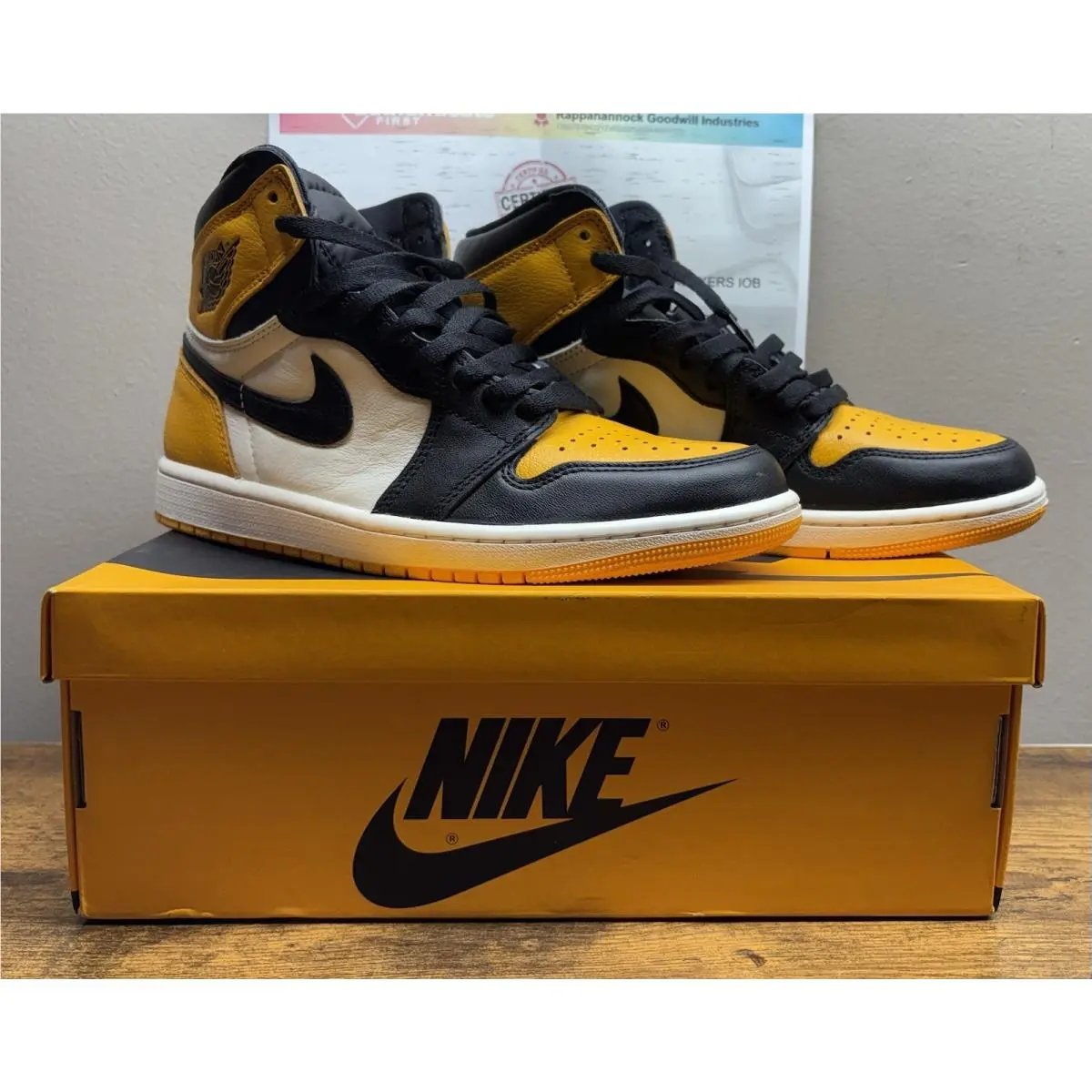 Nike shoes - Air Jordan 1 - Air - 555088-711 - Yellow 0