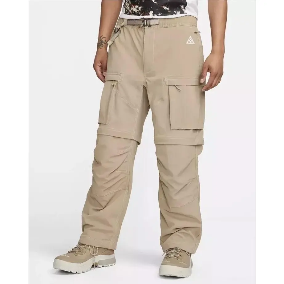 Nike Acg Smith Summit Convertible Cargo Pants Khaki Mens Size XL FN0428-247