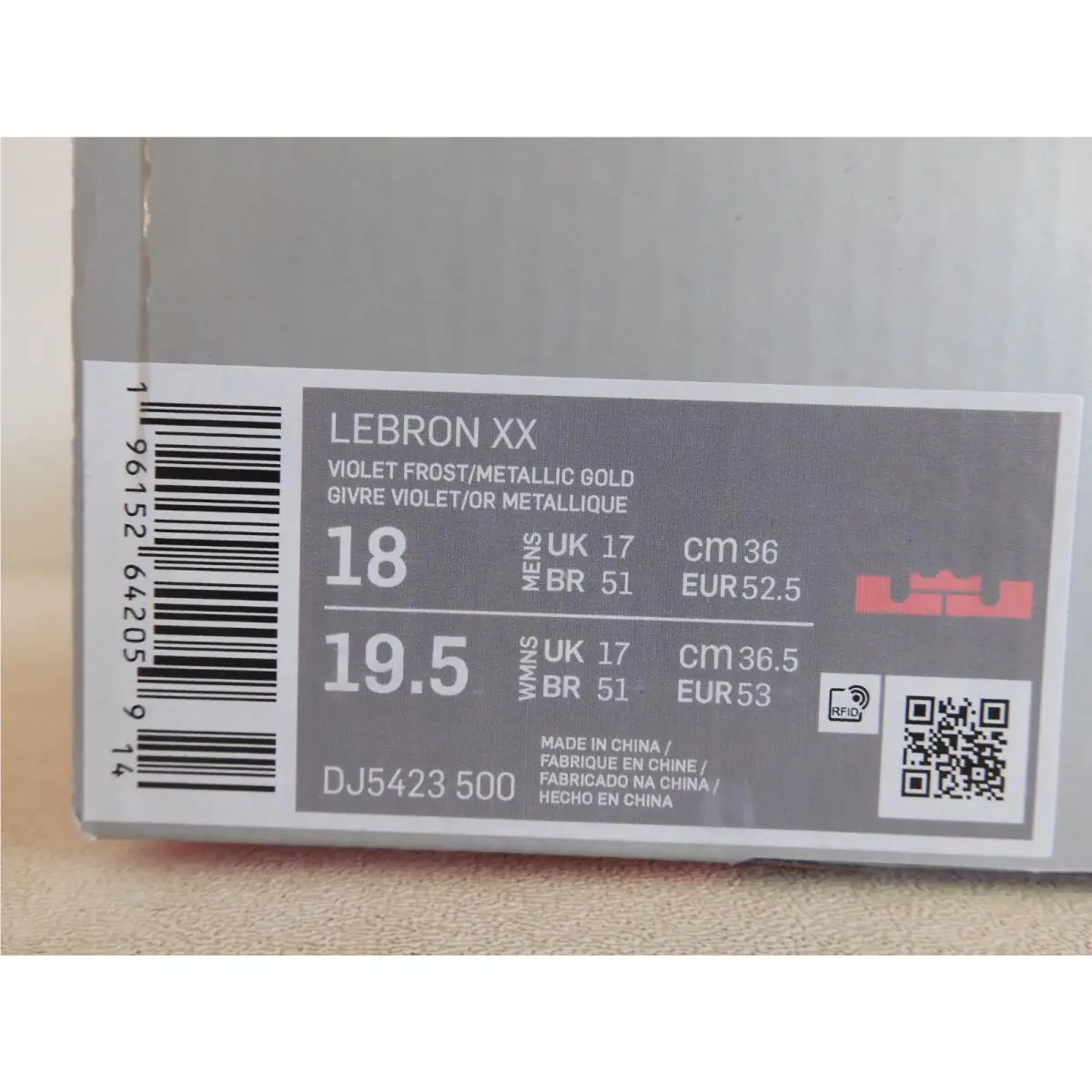 Nike shoes - Nike LeBron 20 - LeBron - DJ5423-500 - Purple (UPC: 196152642059) 3