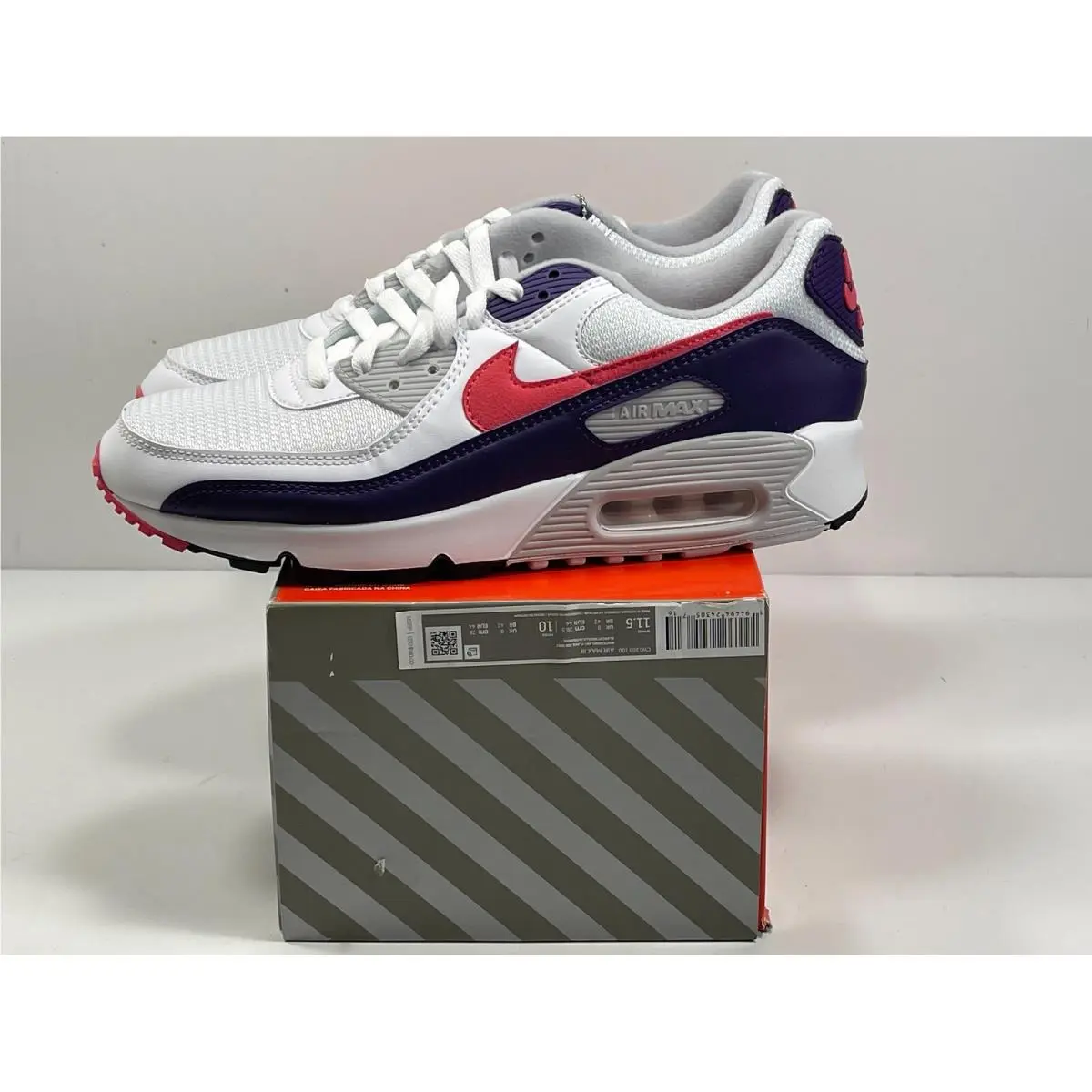 Nike Womens Air Max 90 Retro `eggplant` 2020 CW1360 100 Size 11.5