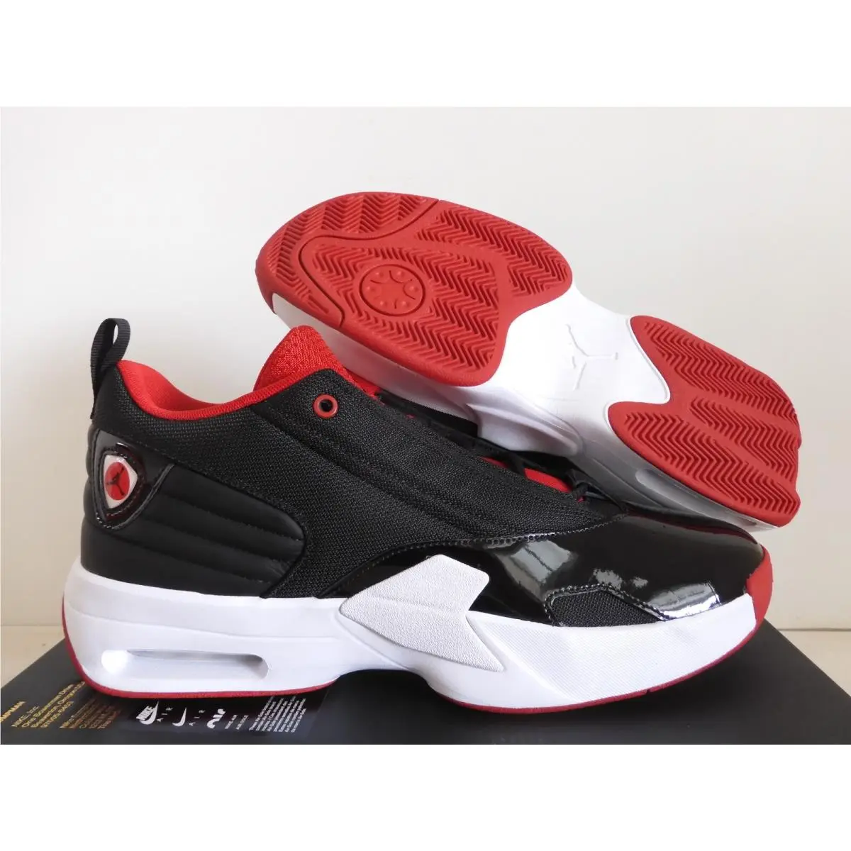 Nike Air Jordan Max Aura 6 Black-gym Red-white Sz 13 FQ8298-006