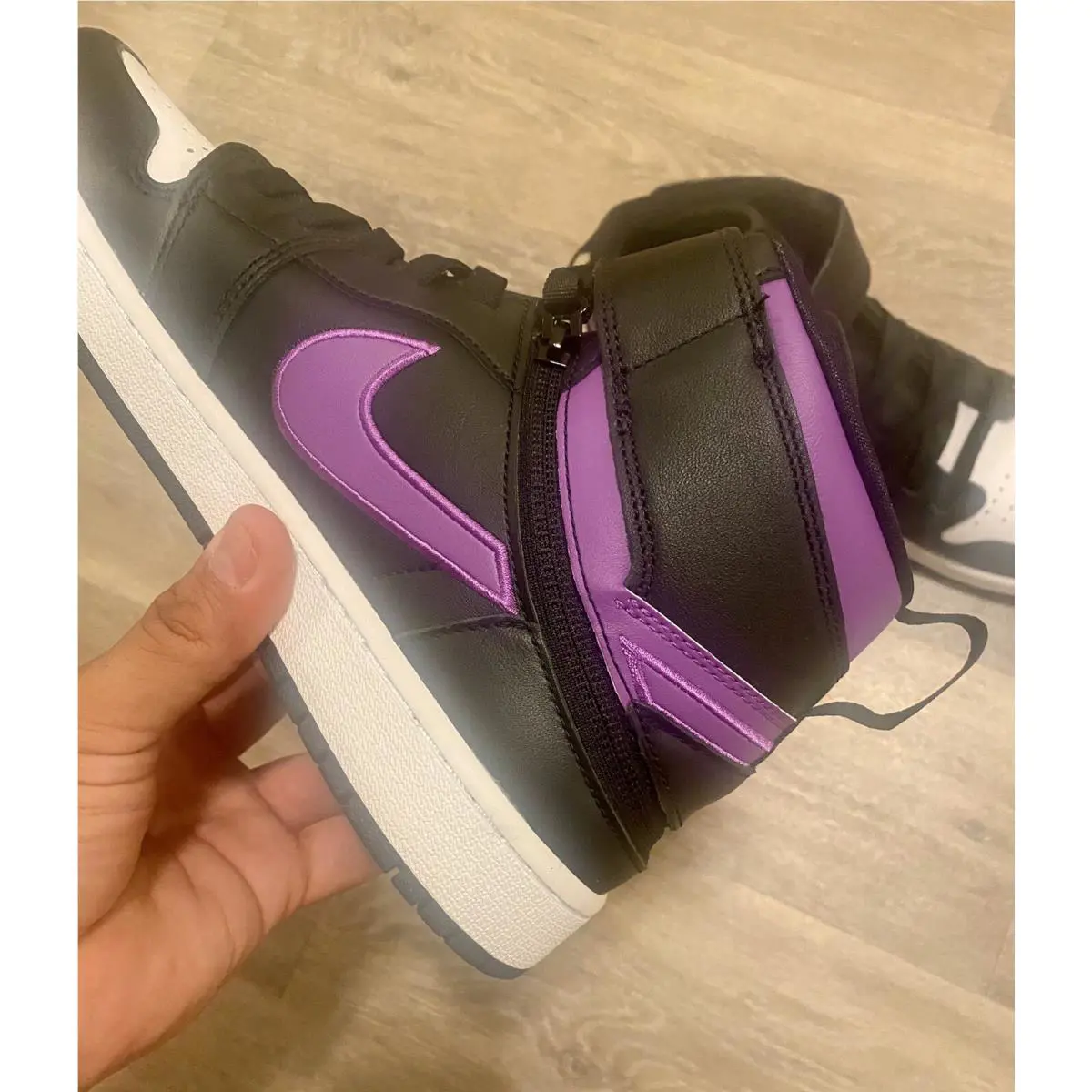 Nike shoes - Nike Air Jordan 1 Hi FlyEase - CQ3835-051 - Black/White/Wild Berry (UPC: 196153956865) 1