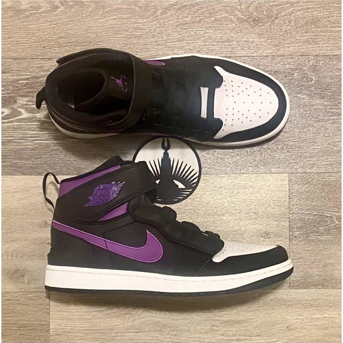 Nike shoes - Nike Air Jordan 1 Hi FlyEase - CQ3835-051 - Black/White/Wild Berry (UPC: 196153956865) 5