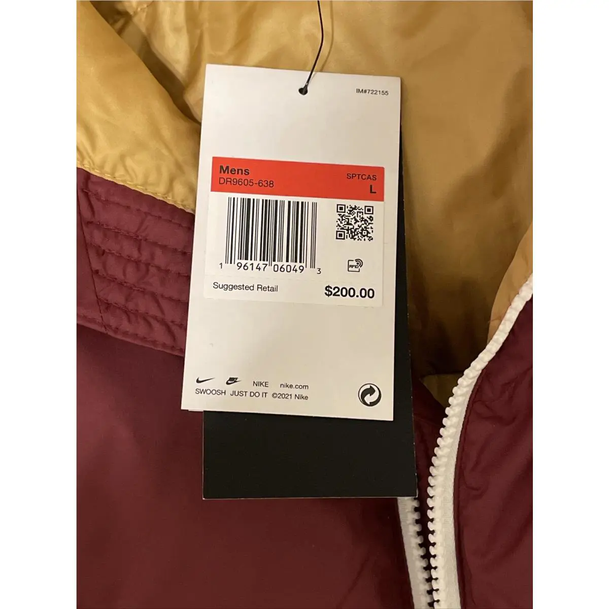 Nike clothing - Nike Sportswear - Sportswear - DR9605638 - Burgundy (UPC: 0196147060493) 7