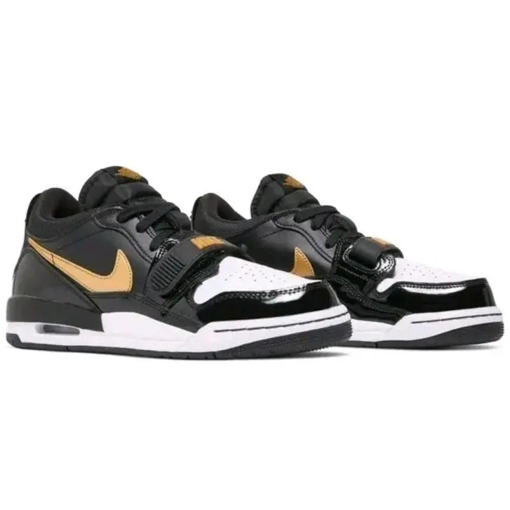 Nike Air Jordan Legacy 312 Low Shoes Black Metallic Gold CD7069-071 Mens 10.5