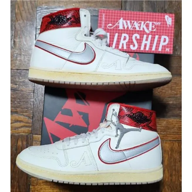 Nike shoes - Jordan Air Ship - Air Ship - FN8675-100 - Red, Manufacturer: Sail/Black/University Red/Metallic Platinum/Muslin 1