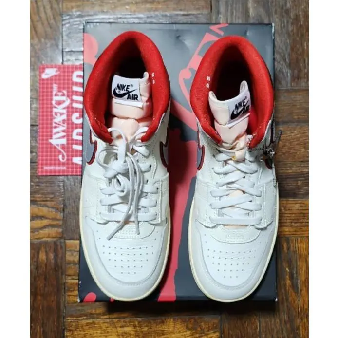 Nike shoes - Jordan Air Ship - Air Ship - FN8675-100 - Red, Manufacturer: Sail/Black/University Red/Metallic Platinum/Muslin 3