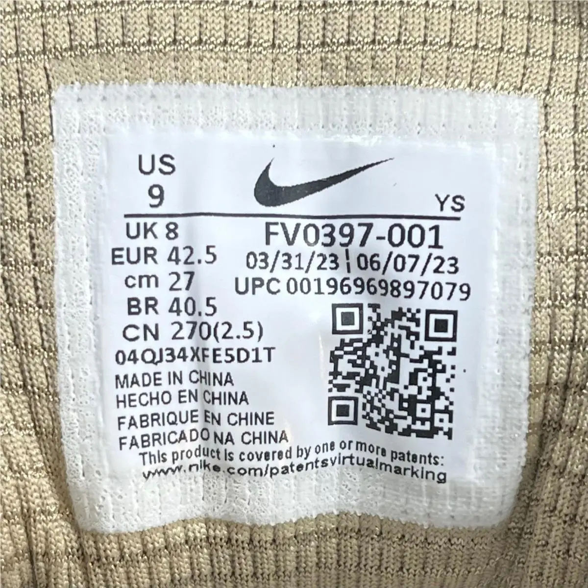 Nike shoes - Nike Zoom Vomero 5 SP - FV0397-001 - Beige 4