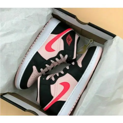 Nike shoes - Air Jordan 1 Mid - Air Mid - 554725-604 - Black (UPC: 0195866328877) 6