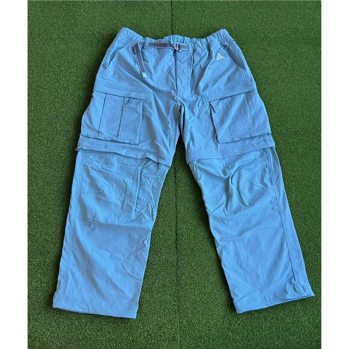 Nike Acg Smith Summit Cargo Pants FN0428-464 Denim Turquoise Mens Size Large