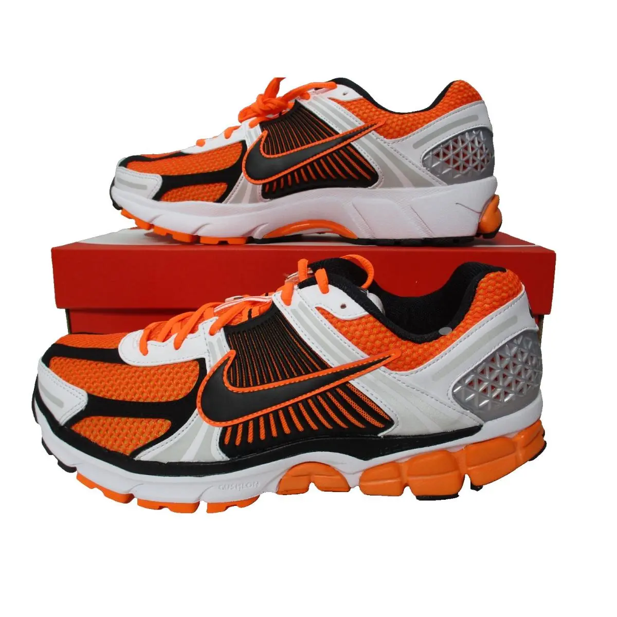 Nike Zoom Vomero 5 Sneakers Shoes FB9149 800 Orange/black/white Sz 9M/10.5