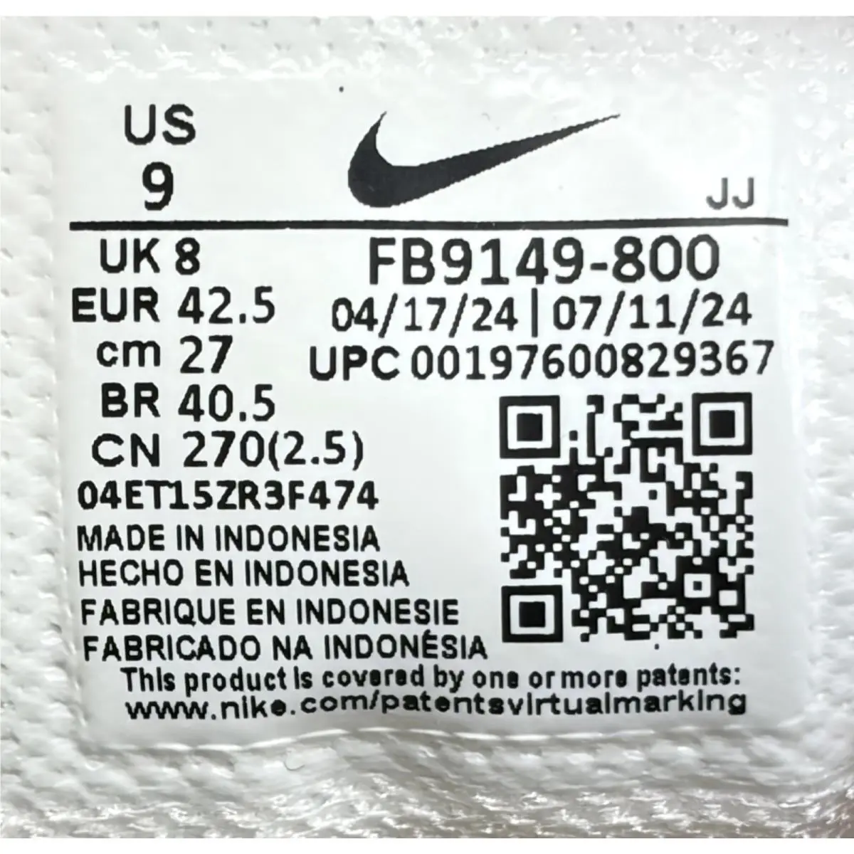 Nike shoes - Nike Zoom Vomero 5 - Zoom Vomero - FB9149-800 - Total Orange/White/Metallic Platinum/Black (UPC: 00197600822153) 7