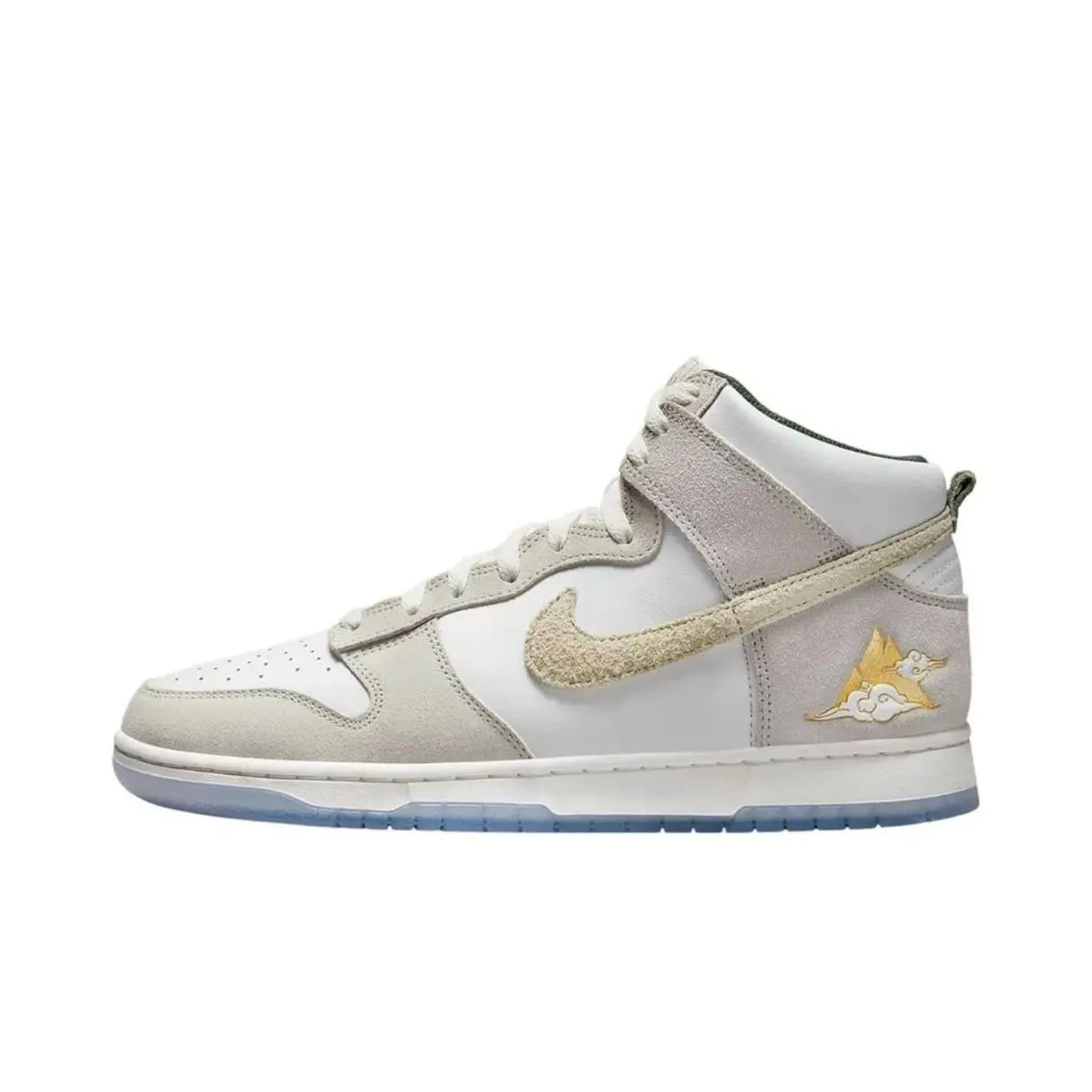 Men`s Nike Dunk HI Prm Summit White/desert Ore FD0776 100 Size 8.5M