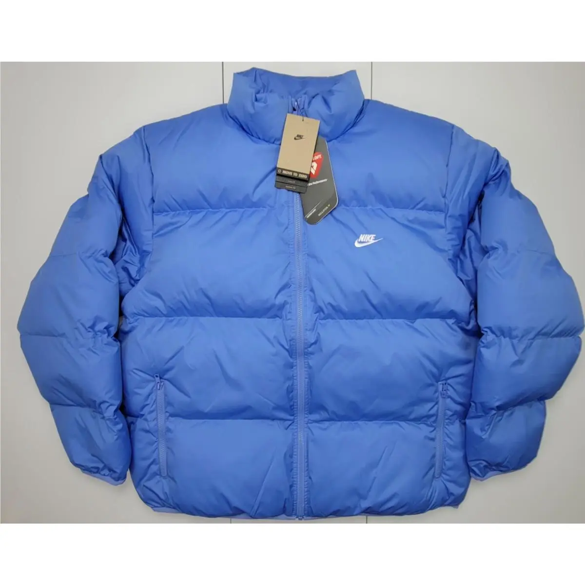 Nike Sportswear Club Puffer Loose Jacket Polar Blue FB7368-450 Mens Size XL