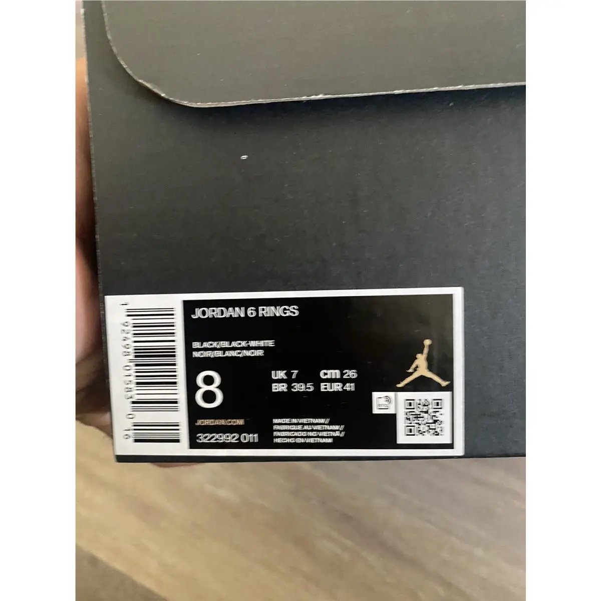 Nike shoes - Jordan 6 Rings - Rings - 322992-011 - Black (UPC: 0192498015830) 10