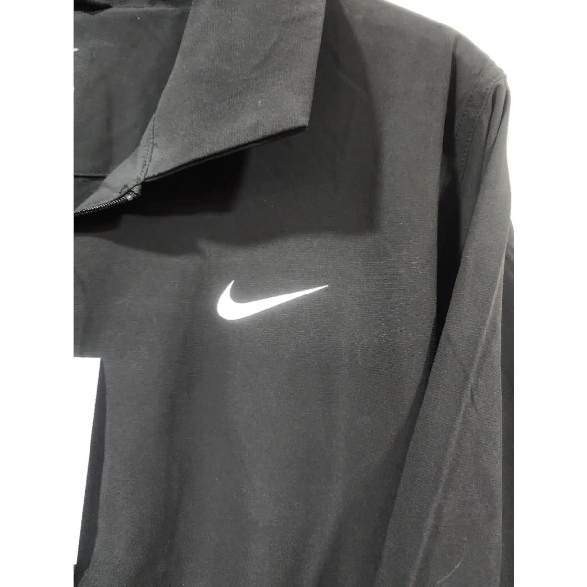 Nike clothing - Nike Tour Men`s Repel Full-Zip Golf Jacket - FQ0461-010 - Black / White 1