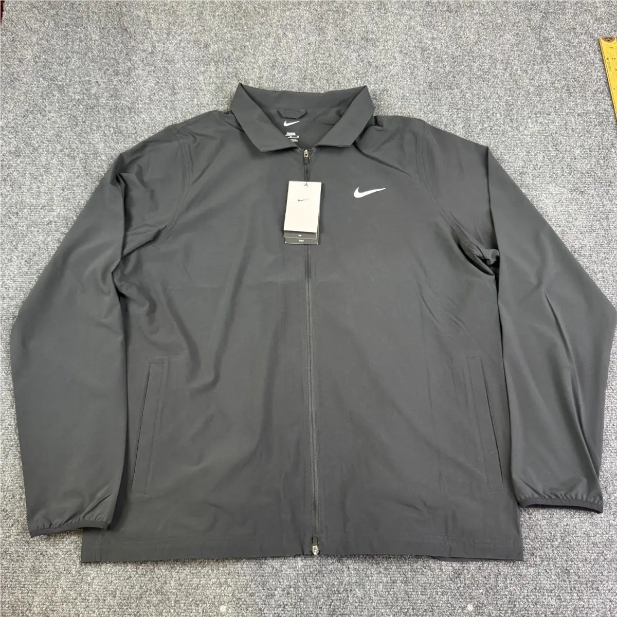 Nike clothing - Nike Tour Men`s Repel Full-Zip Golf Jacket - FQ0461-010 - Black / White 0