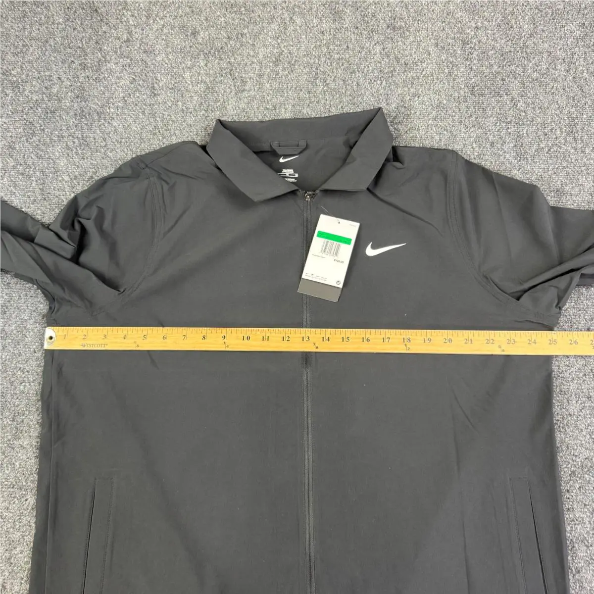 Nike clothing - Nike Tour Men`s Repel Full-Zip Golf Jacket - FQ0461-010 - Black / White 4