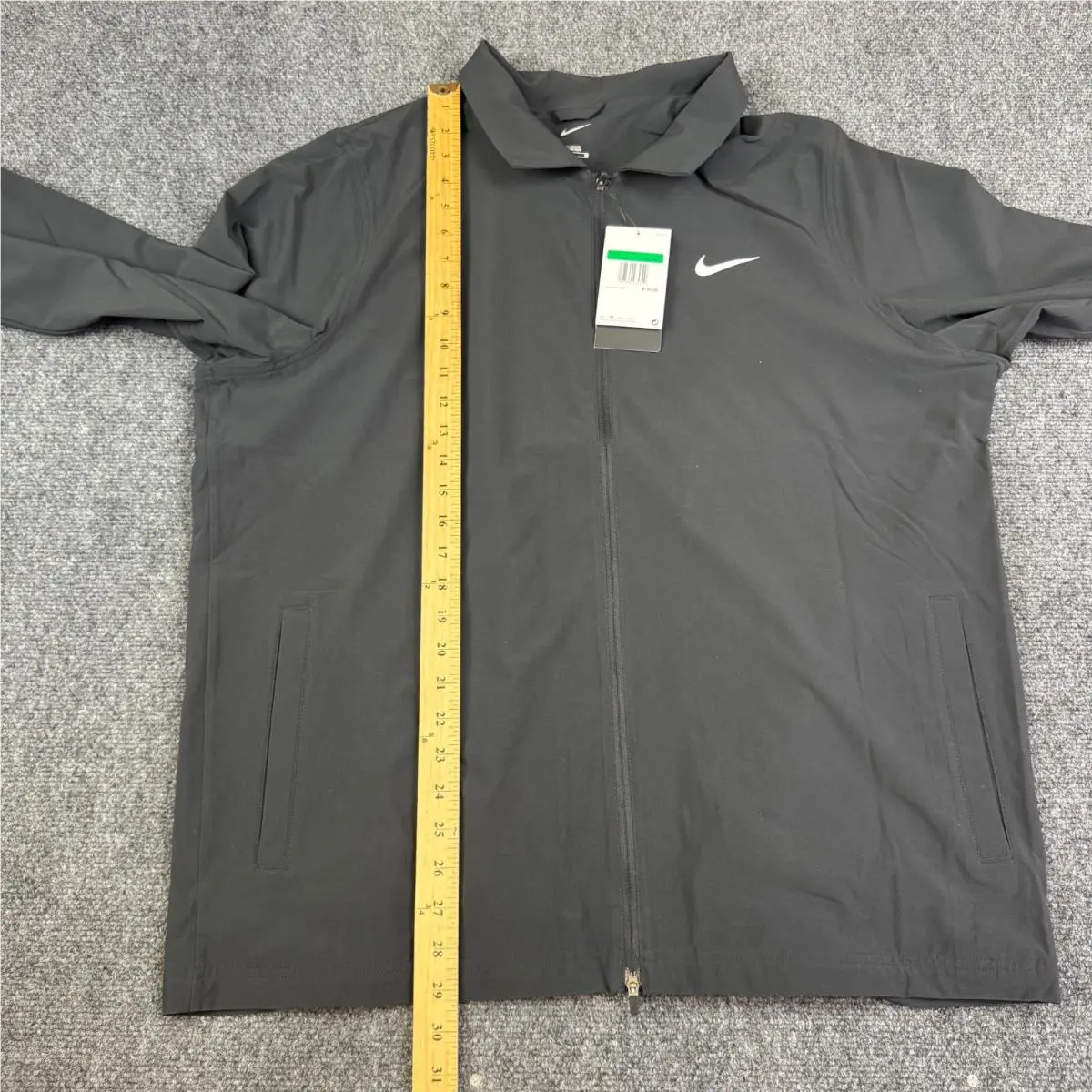 Nike clothing - Nike Tour Men`s Repel Full-Zip Golf Jacket - FQ0461-010 - Black / White 5