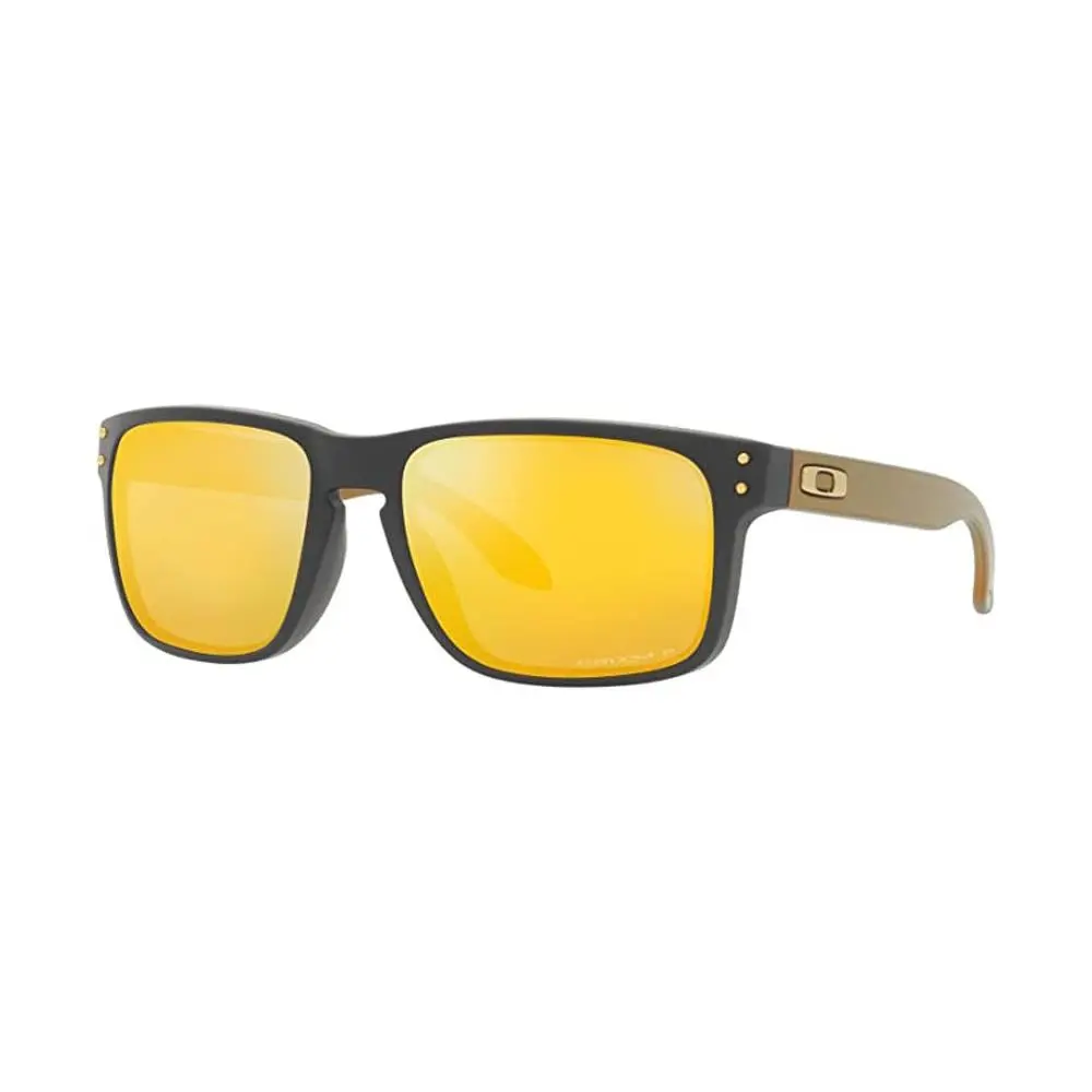 Oakley Holbrook Polarized Sunglasses Mattecarbon Prizm24K Square