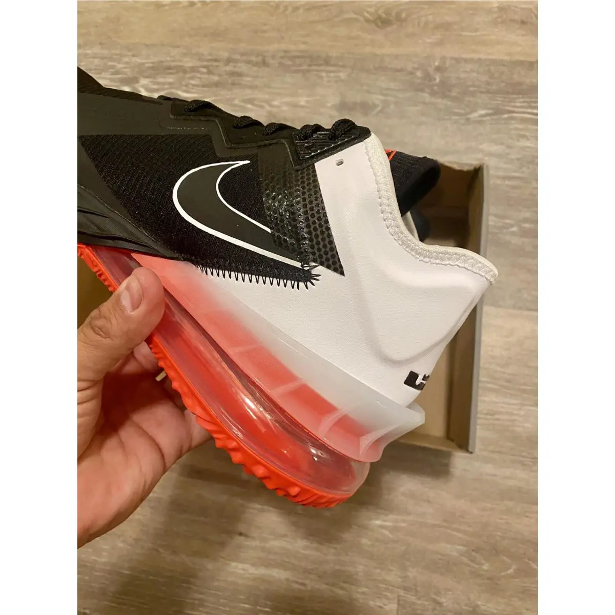 Nike shoes - Lebron XVIII Low - Lebron XVIII Low - CV7562-002 - Black-Bright Crimson-White (UPC: 194957372294) 1