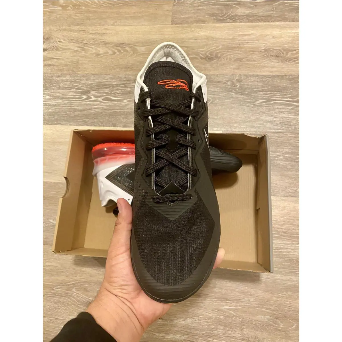 Nike shoes - Lebron XVIII Low - Lebron XVIII Low - CV7562-002 - Black-Bright Crimson-White (UPC: 194957372294) 4