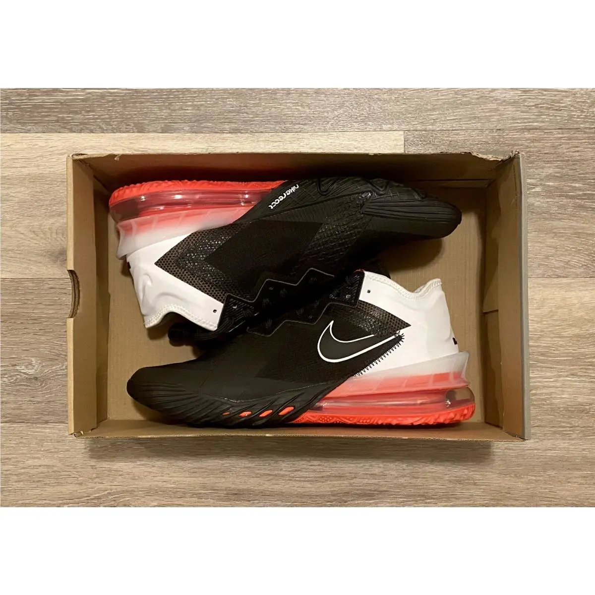Nike shoes - Lebron XVIII Low - Lebron XVIII Low - CV7562-002 - Black-Bright Crimson-White (UPC: 194957372294) 5