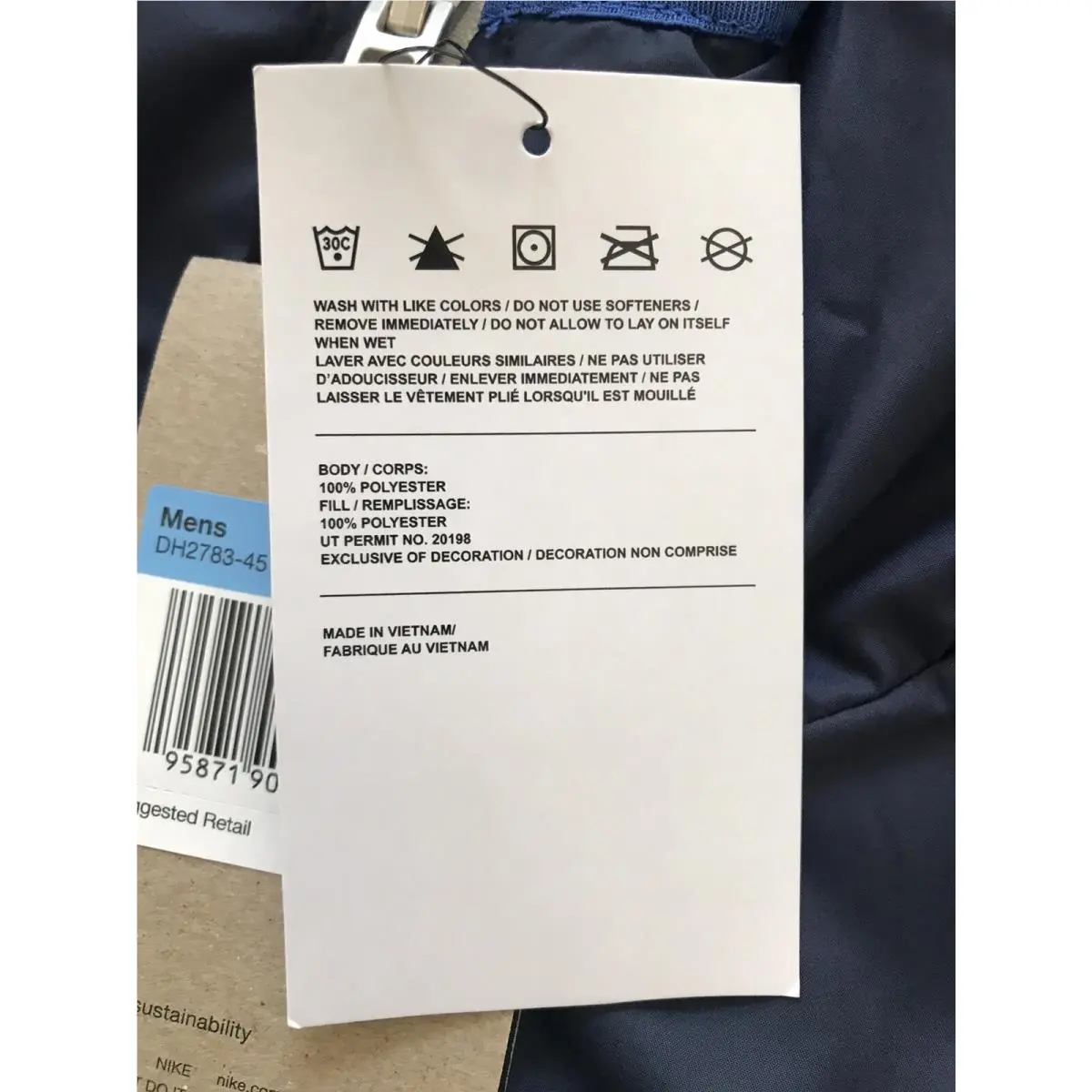 Nike clothing - Nike Sportswear Therma-FIT Legacy - Sportswear Legacy - DH2783451 - Blue (UPC: 195871901676) 5