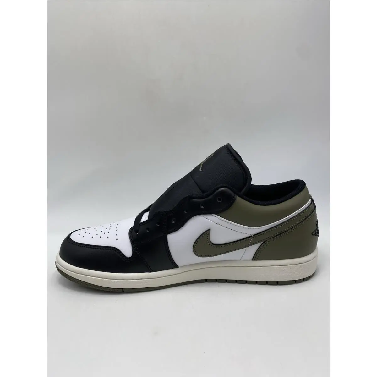 Nike shoes - Nike Air Jordan 1 - Air - 553558 092 - Black/White-Medium Olive (UPC: 197601148481) 1