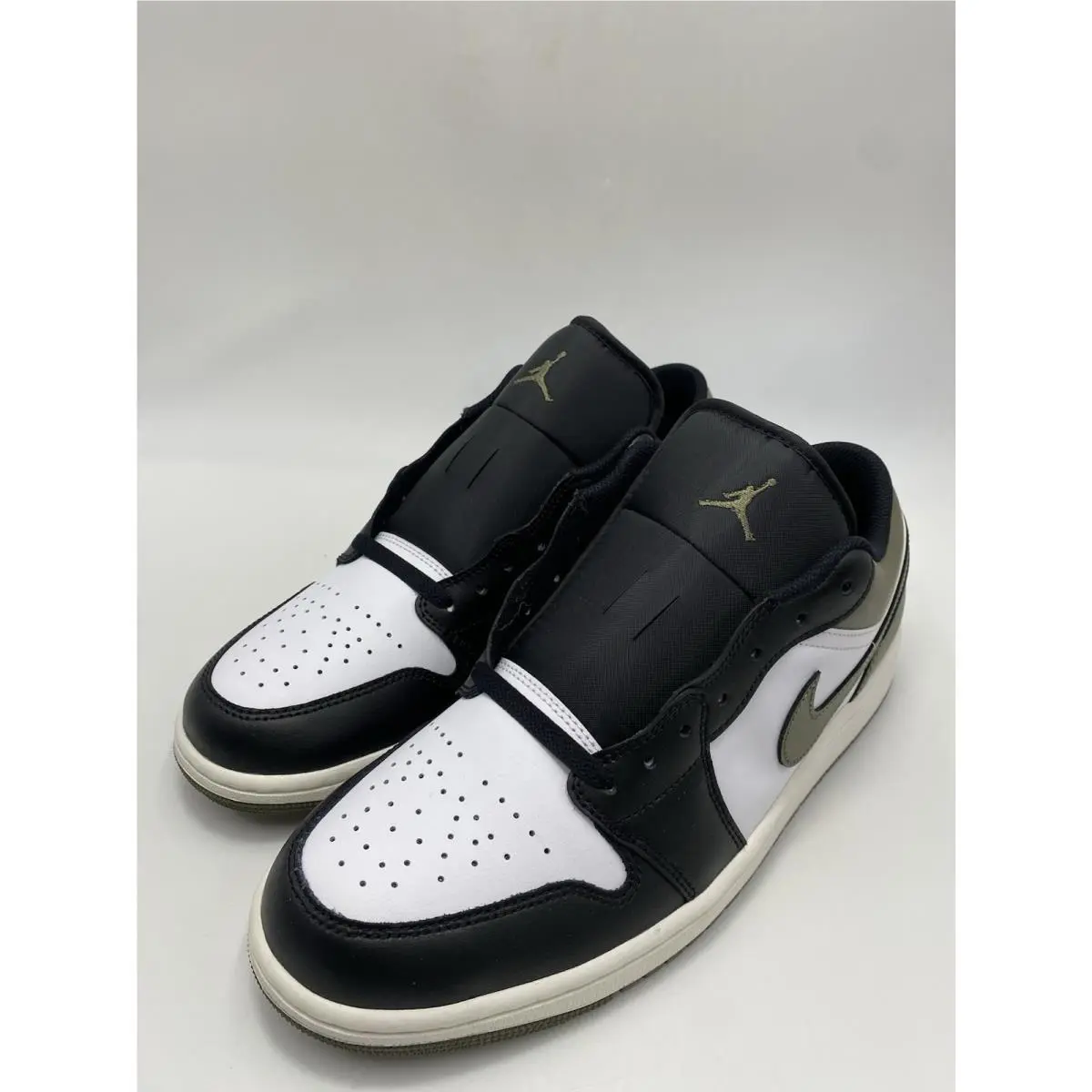 Nike shoes - Nike Air Jordan 1 - Air - 553558 092 - Black/White-Medium Olive (UPC: 197601148481) 2