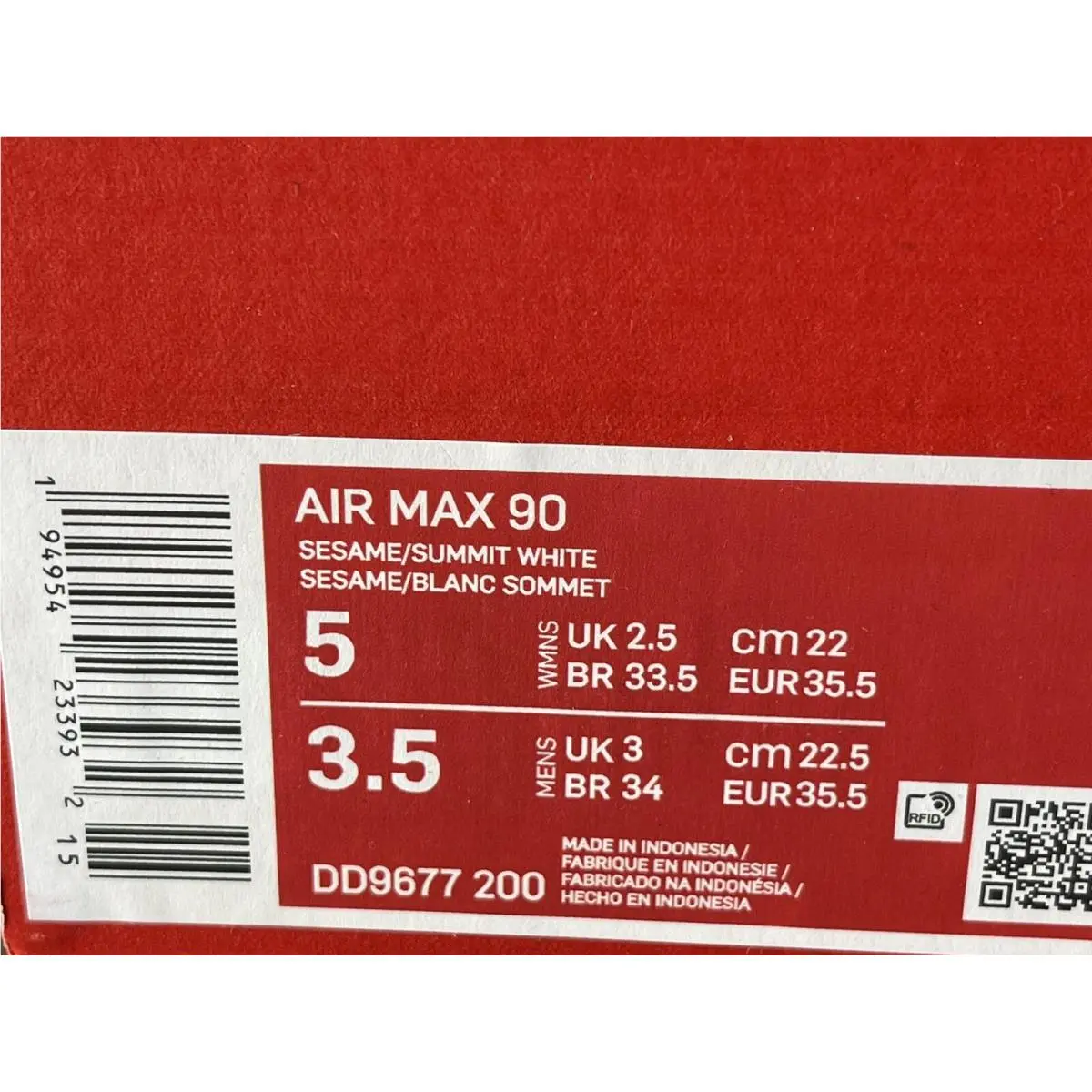 Nike shoes - Nike Air Max 90 - Air Max - DD9677-200 - Sesame (UPC: 0194954233932) 4