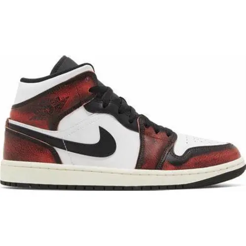 Nike shoes - Nike Jordan 1 Mid SE Wear Away - DV9565 006 - Black 0