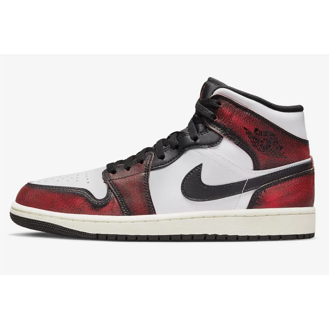 Nike shoes - Nike Jordan 1 Mid SE Wear Away - DV9565 006 - Black 3