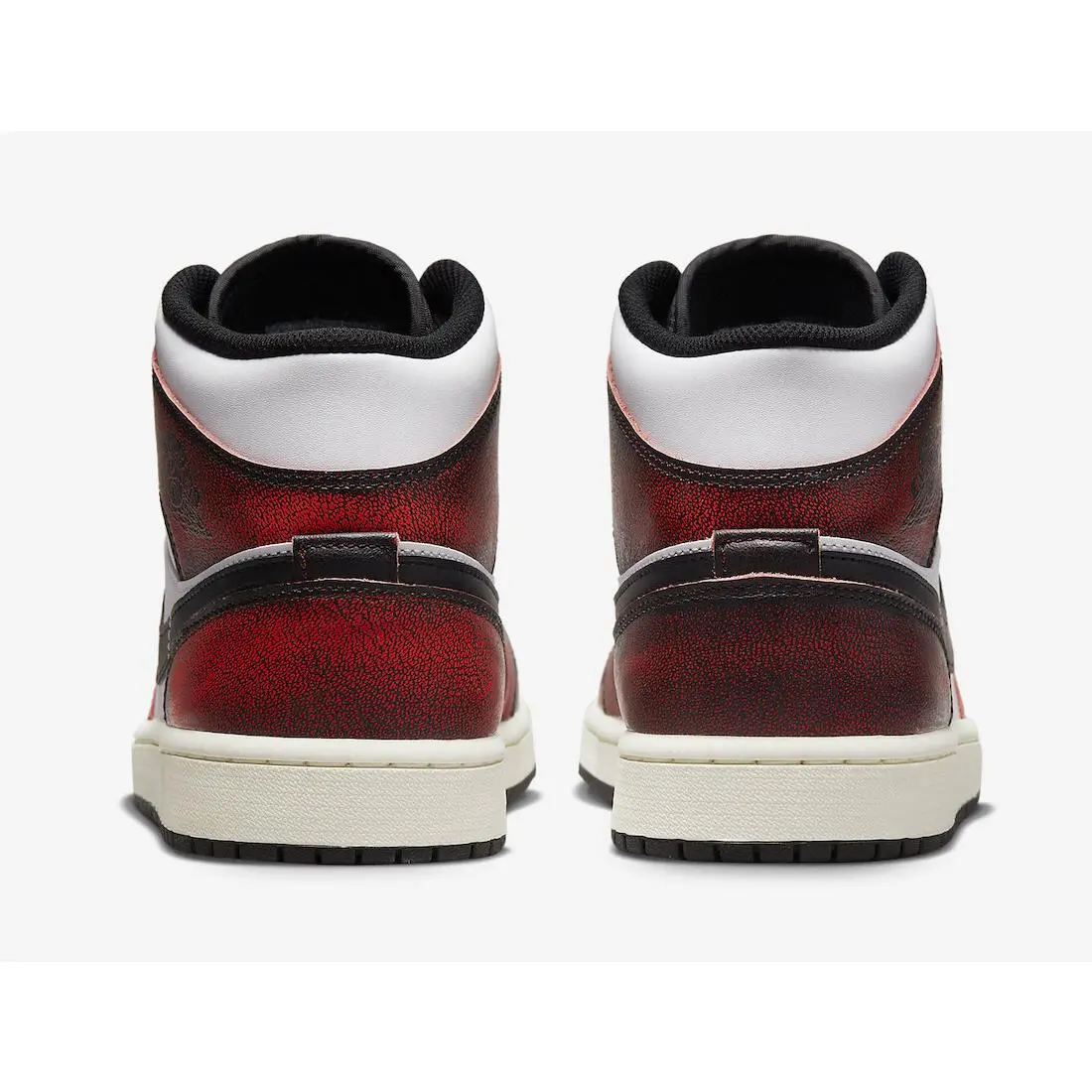 Nike shoes - Nike Jordan 1 Mid SE Wear Away - DV9565 006 - Black 4