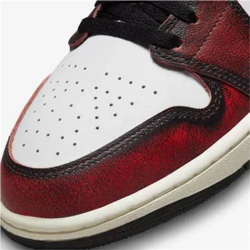 Nike shoes - Nike Jordan 1 Mid SE Wear Away - DV9565 006 - Black 1