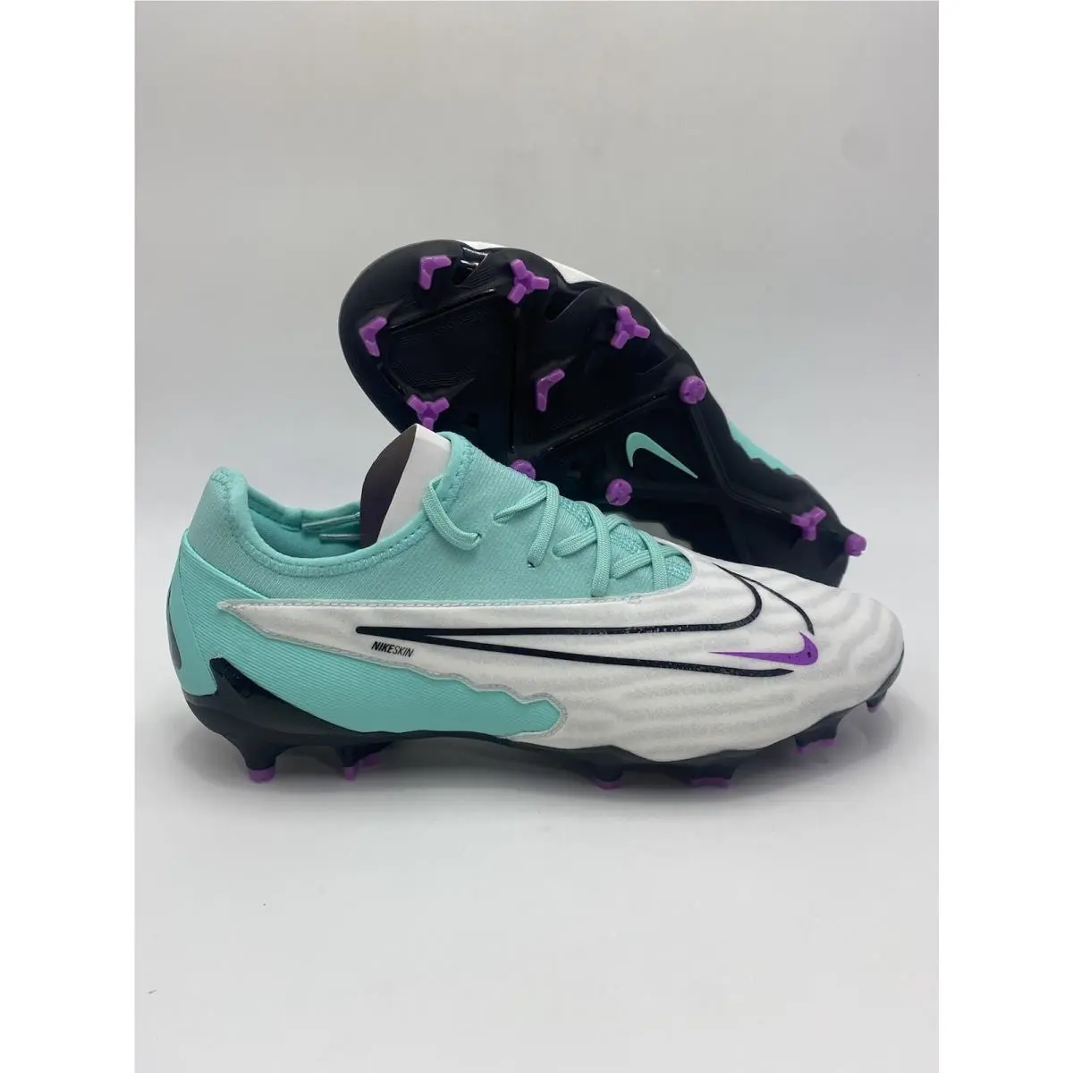 Nike Phantom GX Pro FG Turquoise Black Fuchsia Cleats DD9463 300 Men`s Size 8.5
