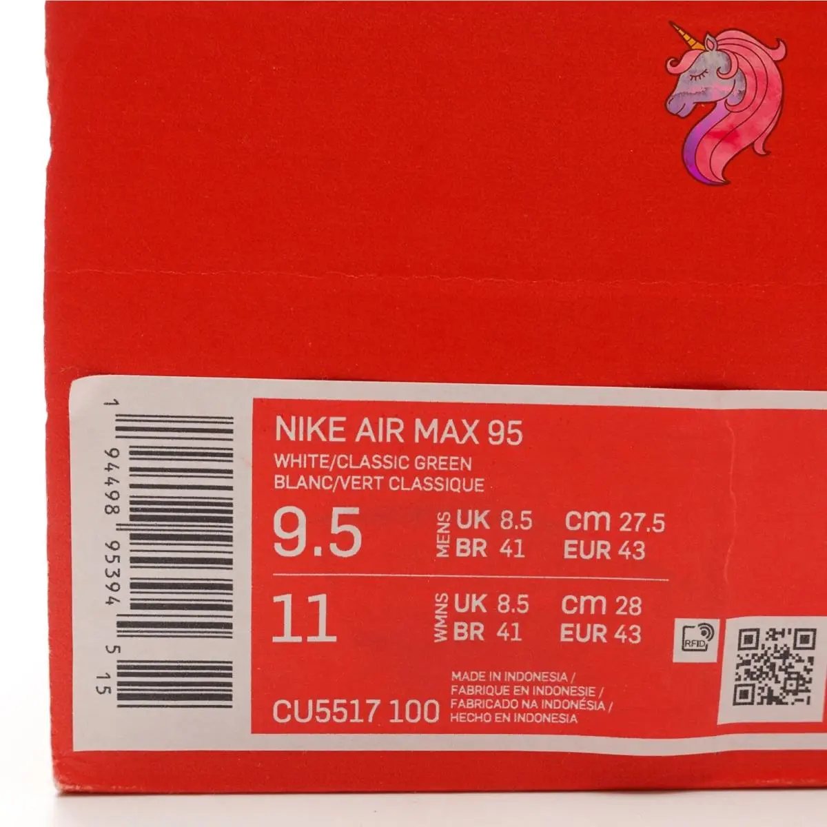 Nike shoes - Nike Air Max 95 - Air Max - CU5517 100 - White 9