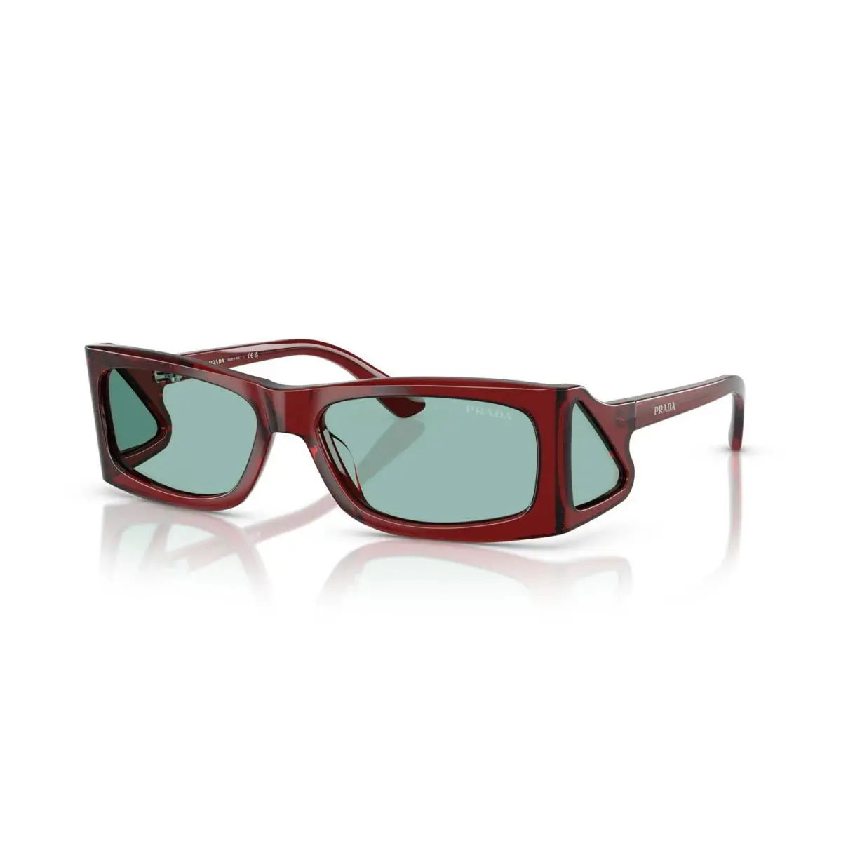 Prada PR B03S Crystal Peat/petrol Green 12Z-40K Sunglasses
