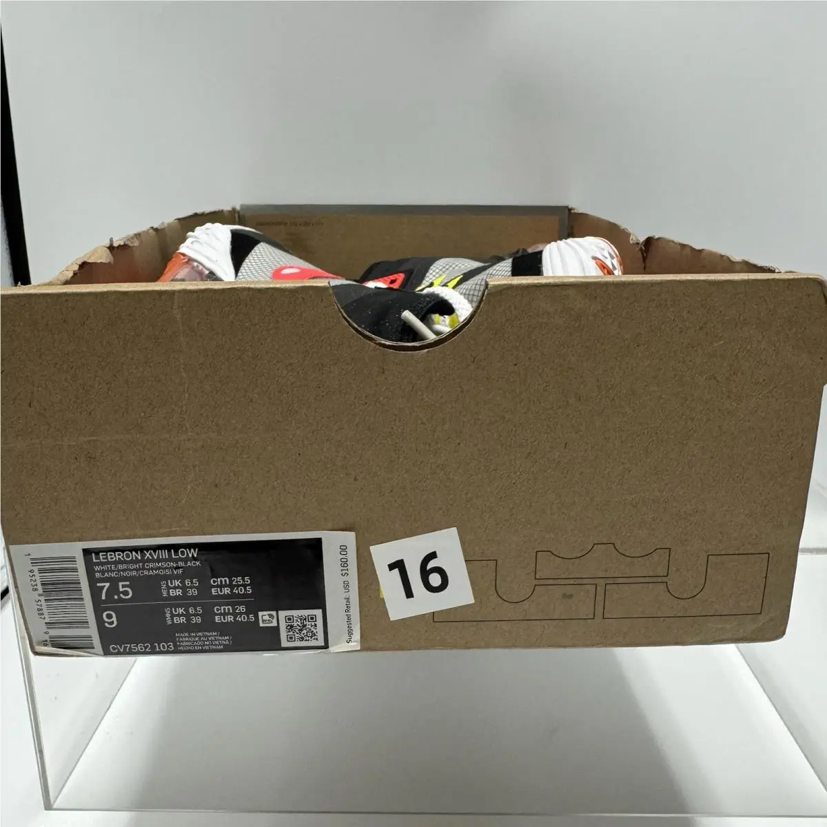 Nike shoes - Nike LeBron 18 - LeBron - CV7562-103 - Gray 7