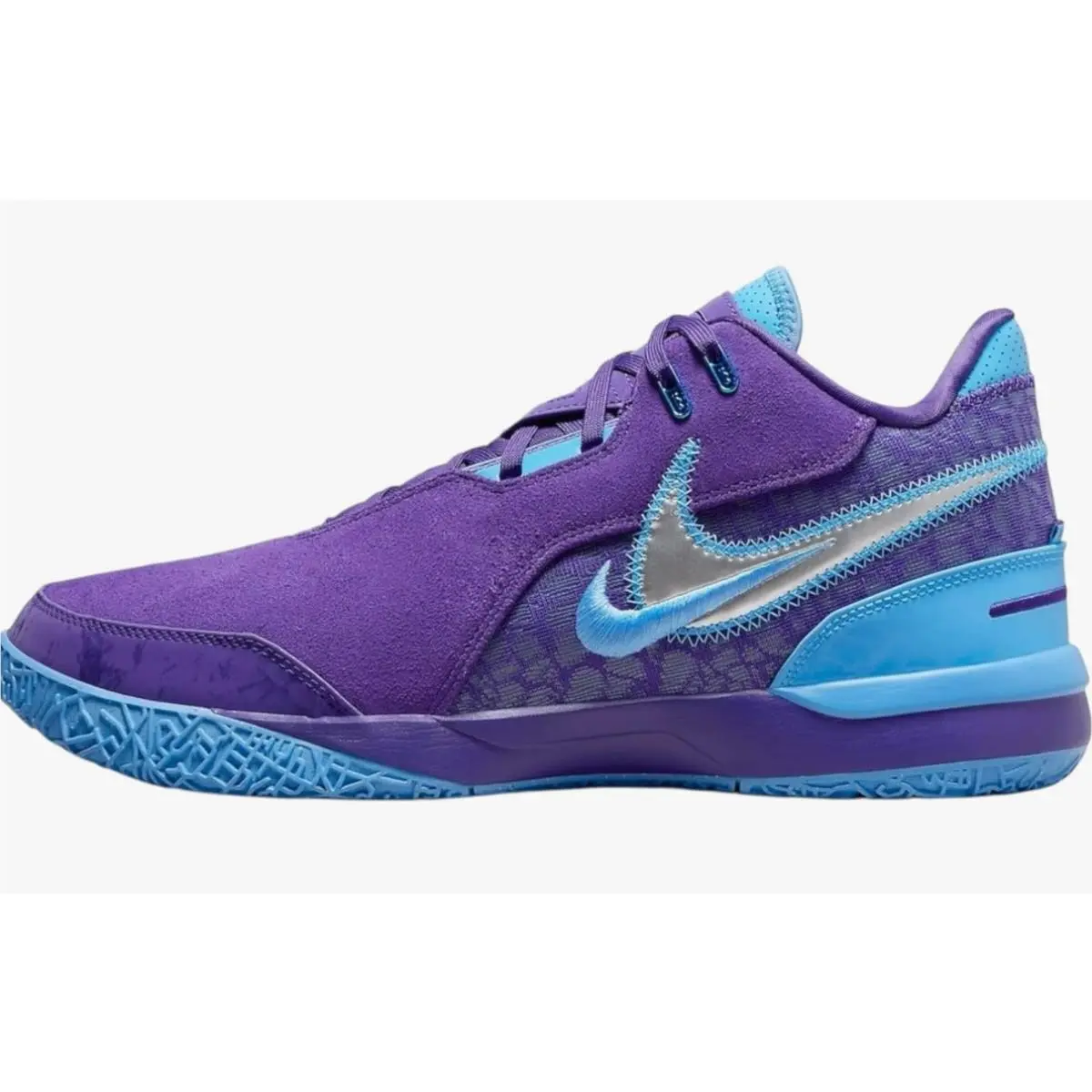 Nike Lebron Nxxt Basketball ShoesFJ1565-500 Field Purple/metallic Silver sz 9