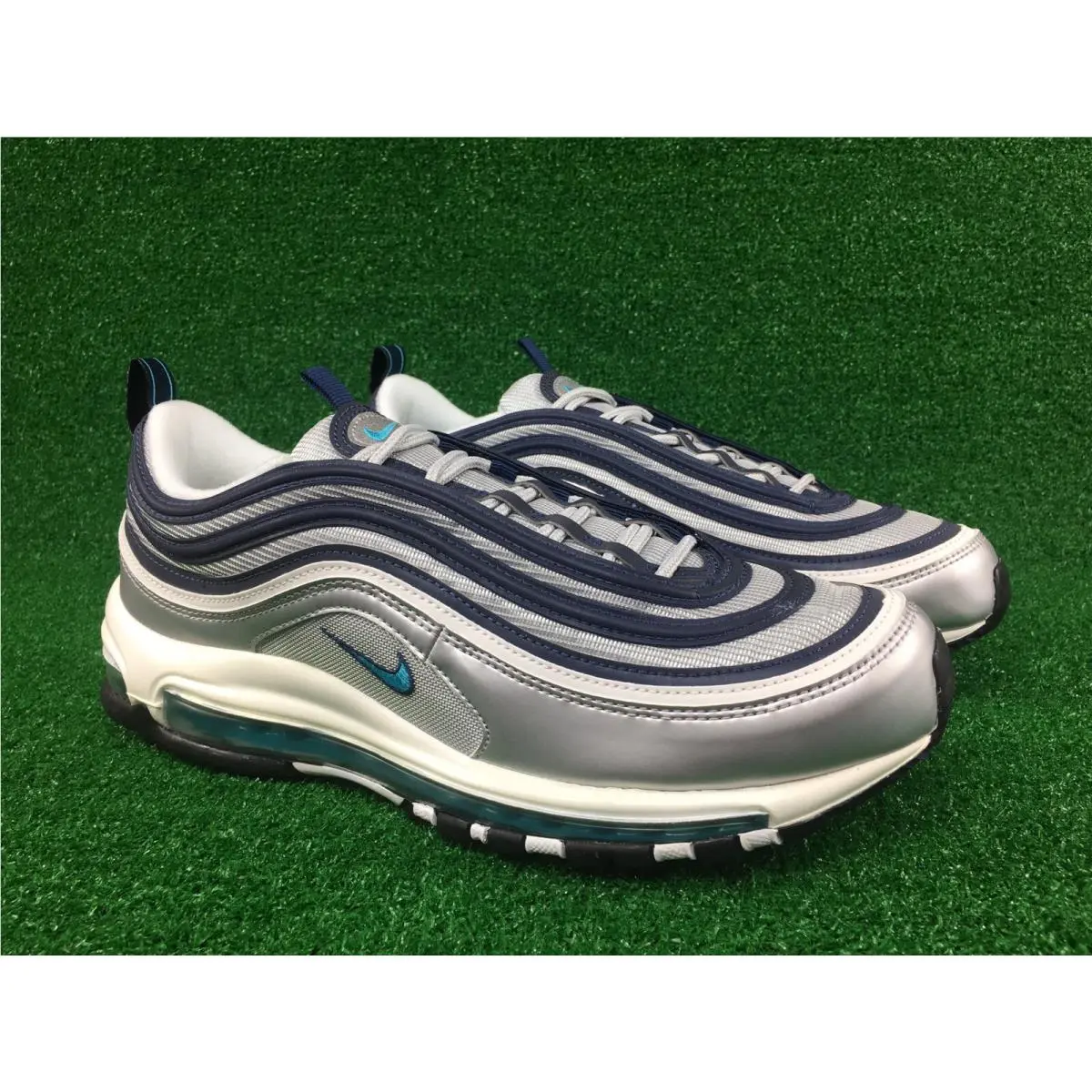 Nike Air Max 97 OG Chlorine Blue Silver Sneakers DM0028-001 Men’s Size 9