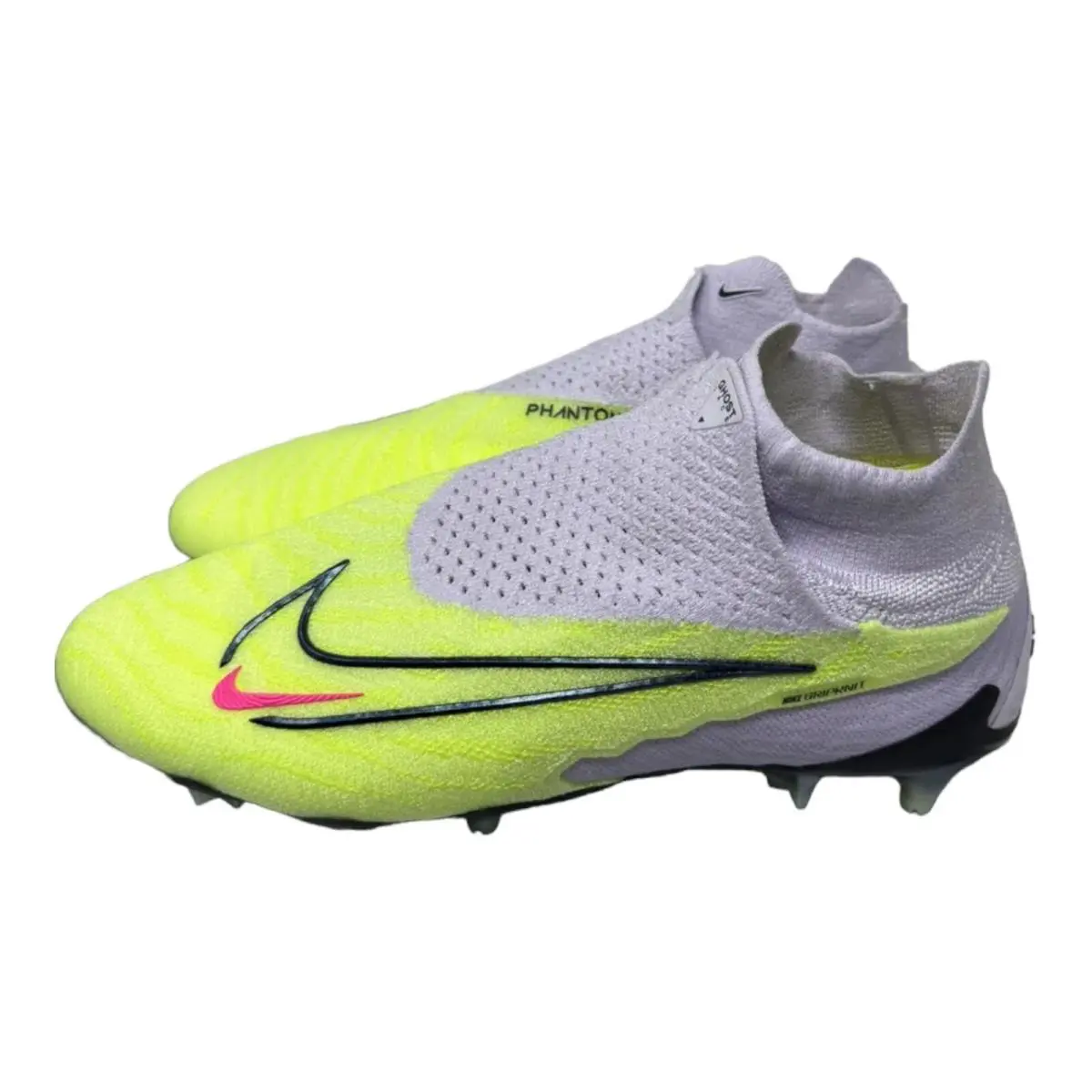 Nike Phantom GX Elite DF FG Barely Volt DC9969-705 Men`s Size 13 Cleats 205D - Yellow