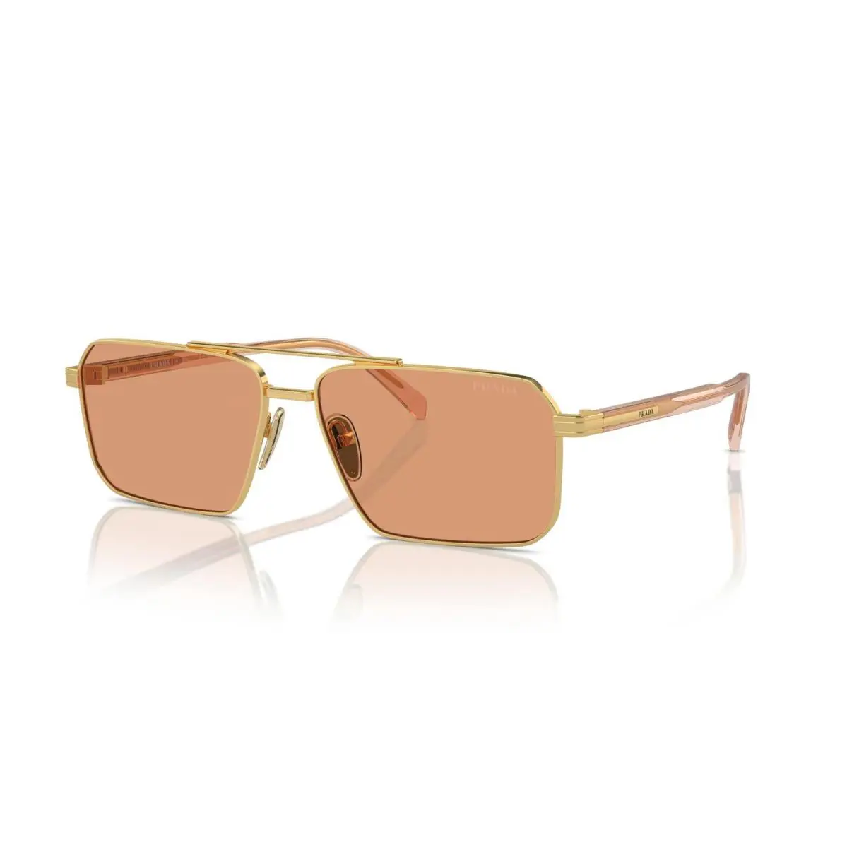 Prada PR A57S Gold/transparent Peach 5AK07V Sunglasses