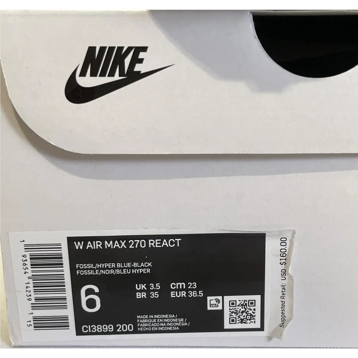 Nike shoes - Nike Air Max 270 React - CI3899-200 - Brown (UPC: 0193654142391) 7