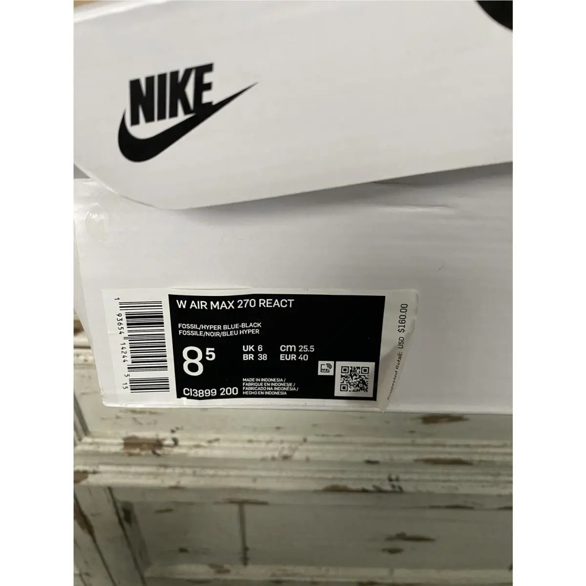 Nike shoes - Nike Air Max 270 React - CI3899-200 - Brown (UPC: 0193654142445) 12