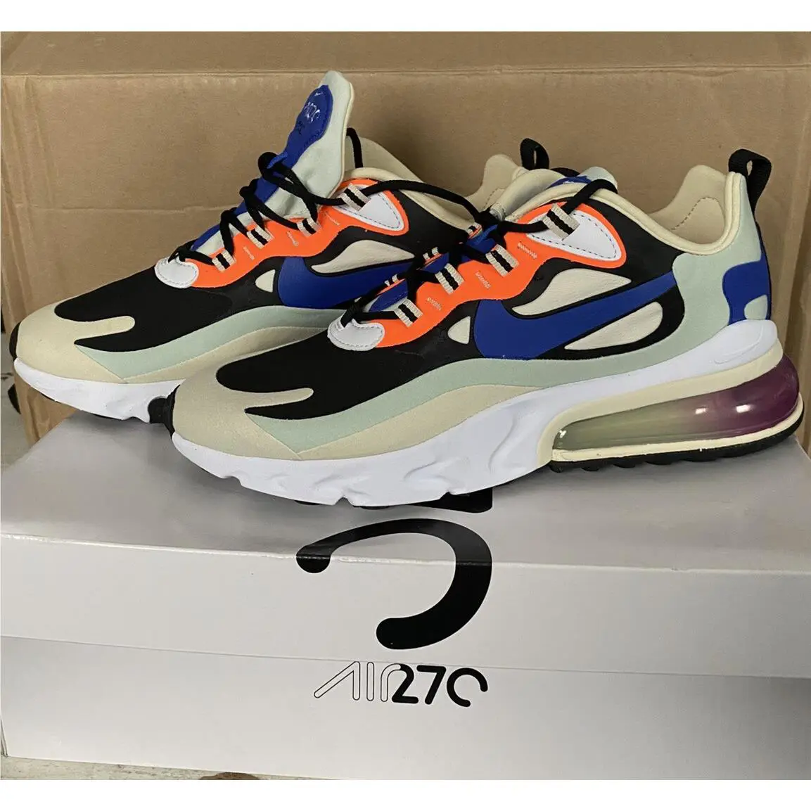 Nike shoes - Nike Air Max 270 React - CI3899-200 - Brown (UPC: 0193654142445) 1