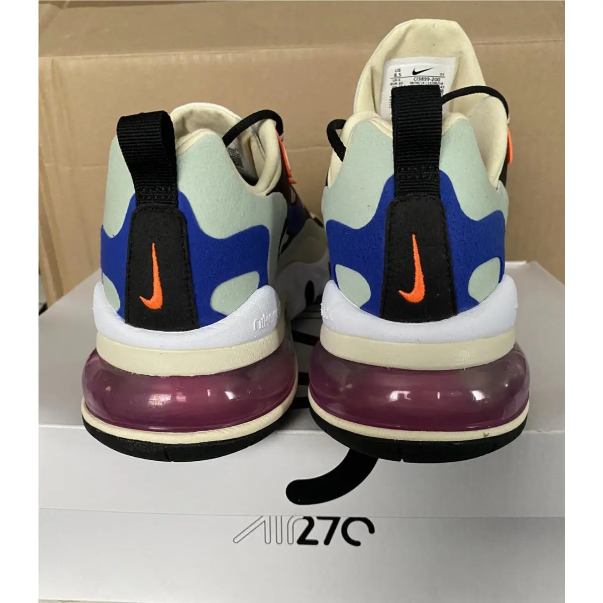 Nike shoes - Nike Air Max 270 React - CI3899-200 - Brown (UPC: 0193654142445) 2