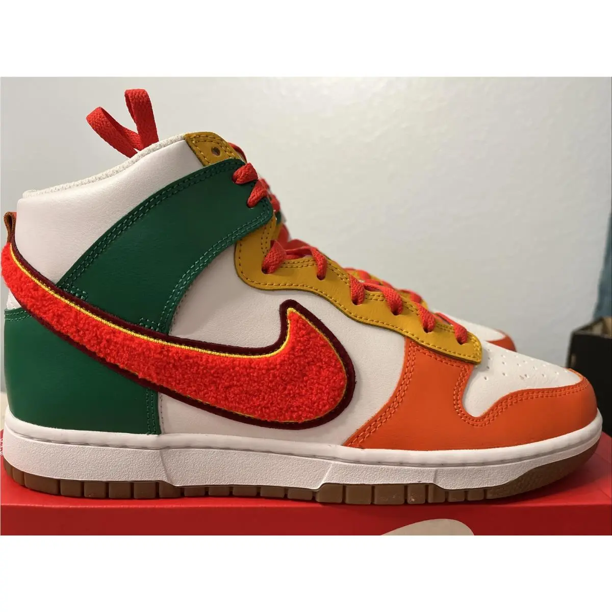 Nike Dunk Hi Retro University Habanero Red 7-11 DR8805-100 Men’s Size 11 Nolid