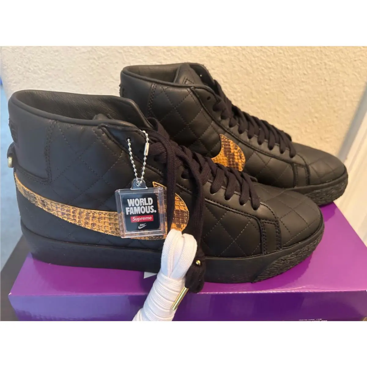 Nike shoes - Nike SB Zoom Blazer Mid - DV5078-001 - Black, Manufacturer: Black/Black (UPC: 196150158804) 0